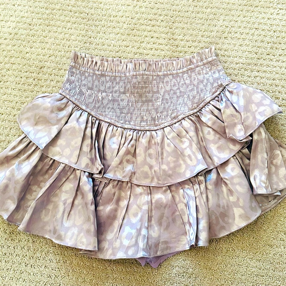 Cheetah print skirt in light purple